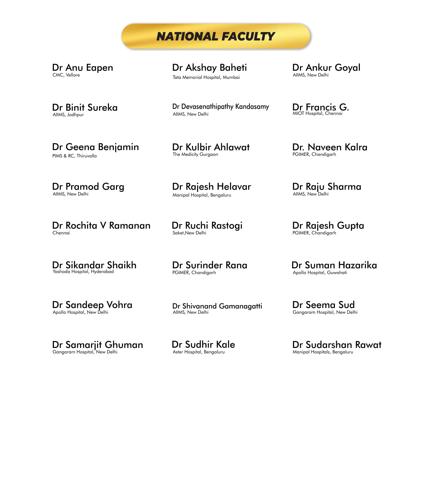 National Faculty